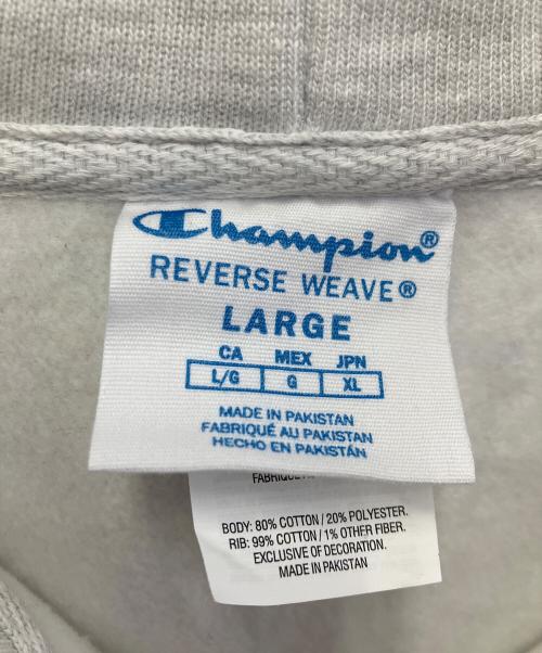 MoMA（モマ）MoMA (モマ) Champion REVERSE WEAVE (チャンピオン リバース ウィーブ) ジップパーカー ライトグレー サイズ:XLの古着・服飾アイテム