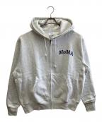 MoMA×Champion REVERSE WEAVEモマ×チャンピオン リバース ウィーブ）の古着「ジップパーカー」｜ライトグレー