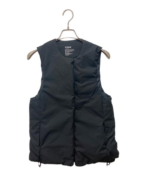 forme（フォルメ）forme (フォルメ) ダウンベスト ブラック サイズ:Fの古着・服飾アイテム
