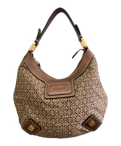 LOEWE（ロエベ）LOEWE (ロエベ) セミショルダーバッグ ブラウンの古着・服飾アイテム