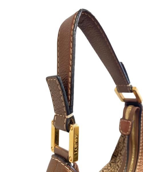 LOEWE（ロエベ）LOEWE (ロエベ) セミショルダーバッグ ブラウンの古着・服飾アイテム