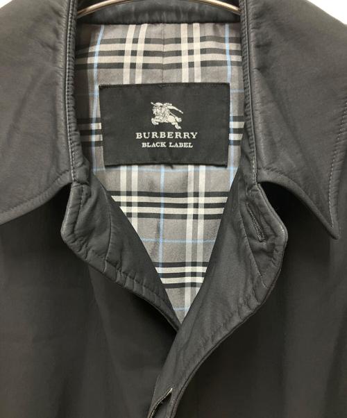 BURBERRY BLACK LABEL（バーバリーブラックレーベル）BURBERRY BLACK LABEL (バーバリーブラックレーベル) ステンカラーコート ブラック サイズ:Mの古着・服飾アイテム