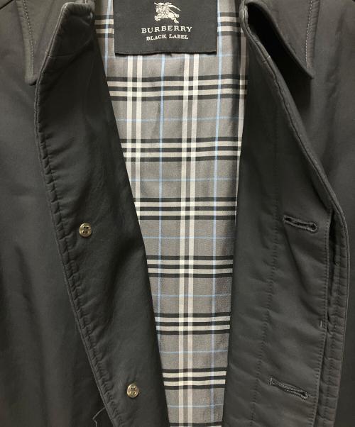 BURBERRY BLACK LABEL（バーバリーブラックレーベル）BURBERRY BLACK LABEL (バーバリーブラックレーベル) ステンカラーコート ブラック サイズ:Mの古着・服飾アイテム