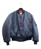 HOPE MFGホープ エムエフジー）の古着「MA-1ジャケット」｜ネイビー×オレンジ