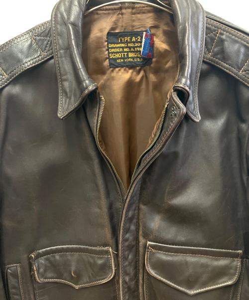 SCHOTT BROS.（ショット）SCHOTT BROS. (ショットブロス) A2ジャケット ブラウン サイズ:38の古着・服飾アイテム