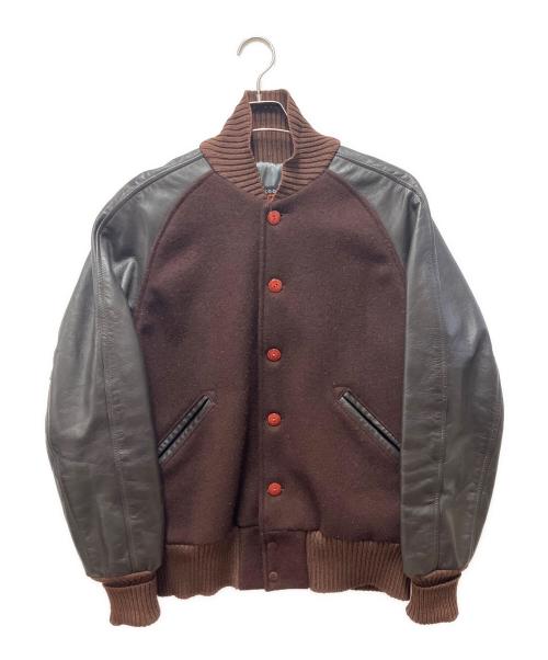 skookum（スクーカム）SKOOKUM (スクーカム) アワードジャケット ブラウン×ブラック サイズ:40の古着・服飾アイテム