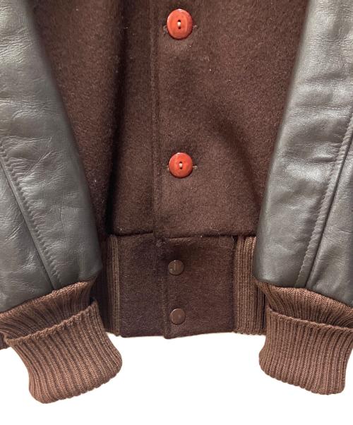skookum（スクーカム）SKOOKUM (スクーカム) アワードジャケット ブラウン×ブラック サイズ:40の古着・服飾アイテム