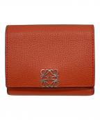 LOEWEロエベ）の古着「3つ折り財布」｜オレンジ