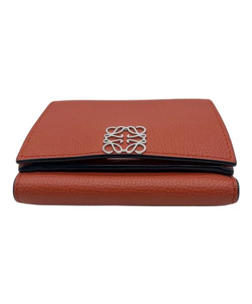 LOEWE（ロエベ）LOEWE (ロエベ) 3つ折り財布 オレンジの古着・服飾アイテム