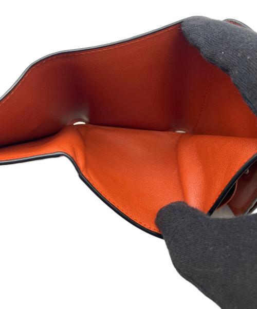 LOEWE（ロエベ）LOEWE (ロエベ) 3つ折り財布 オレンジの古着・服飾アイテム