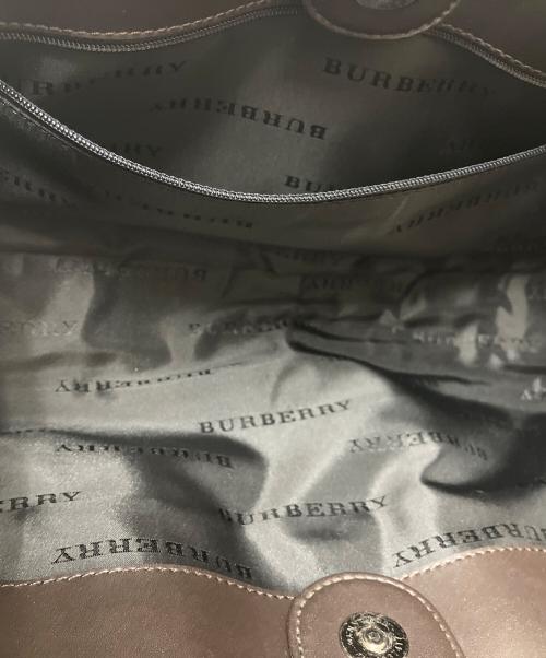 BURBERRY（バーバリー）BURBERRY (バーバリー) ハンドバッグ ベージュ×ブラウンの古着・服飾アイテム