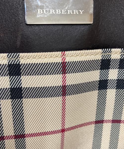 BURBERRY（バーバリー）BURBERRY (バーバリー) ハンドバッグ ベージュ×ブラウンの古着・服飾アイテム