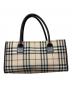 BURBERRY (バーバリー) ハンドバッグ ベージュ×ブラウン：11000円