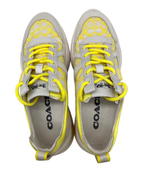 COACH（コーチ）COACH (コーチ) スニーカー イエロー サイズ:24の古着・服飾アイテム