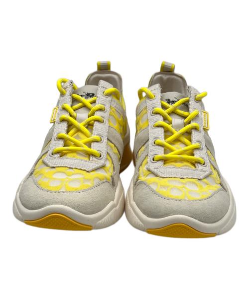 COACH（コーチ）COACH (コーチ) スニーカー イエロー サイズ:24の古着・服飾アイテム