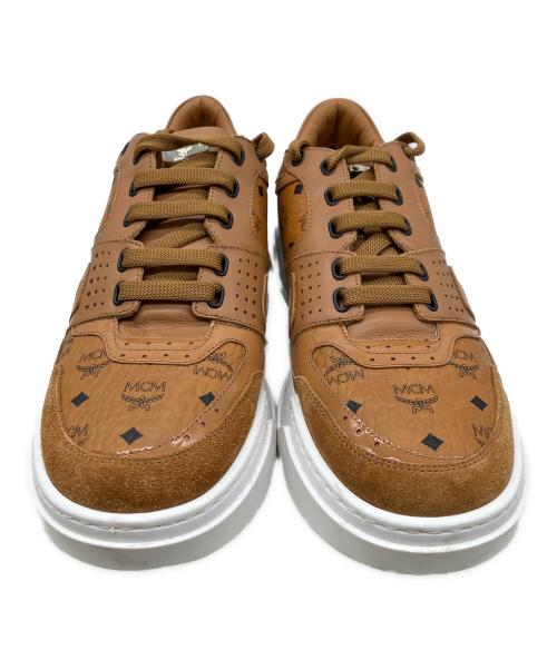 MCM（エムシーエム）MCM (エムシーエム) ロートップスニーカー ブラウン サイズ:42の古着・服飾アイテム