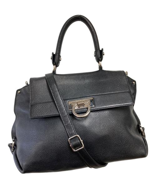 Salvatore Ferragamo（サルヴァトーレ フェラガモ）Salvatore Ferragamo (サルヴァトーレ フェラガモ) 2WAYバッグ ブラックの古着・服飾アイテム