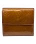 LOUIS VUITTON (ルイ ヴィトン) ヴェルニ　ポルト モネ ビエ カルトクレディ ブロンズ：5000円