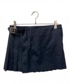 COMME des GARCONSコムデギャルソン）の古着「プリーツミニスカート」｜ネイビー