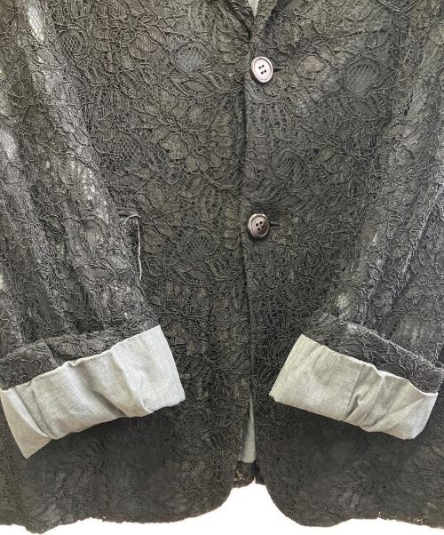COMME des GARCONS（コムデギャルソン）COMME des GARCONS (コムデギャルソン) レーステーラードジャケット ブラック サイズ:Sの古着・服飾アイテム