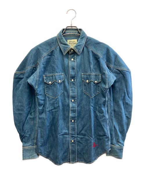 Vivienne Westwood（ヴィヴィアンウエストウッド）Vivienne Westwood (ヴィヴィアンウエストウッド) デニムシャツ インディゴ サイズ:44の古着・服飾アイテム