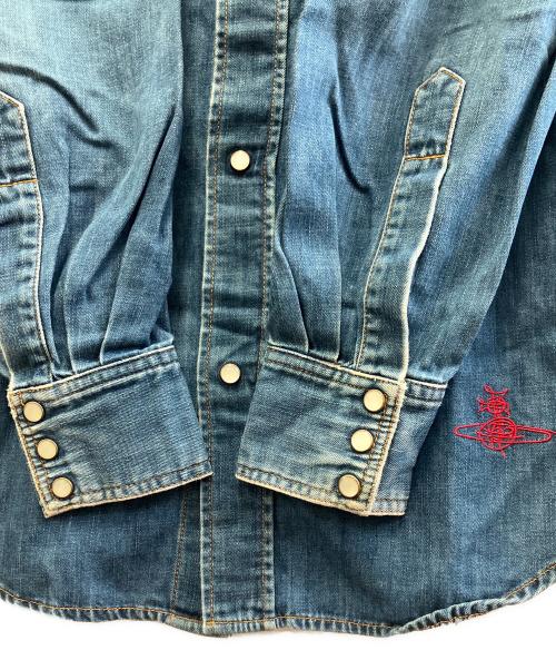 Vivienne Westwood（ヴィヴィアンウエストウッド）Vivienne Westwood (ヴィヴィアンウエストウッド) デニムシャツ インディゴ サイズ:44の古着・服飾アイテム