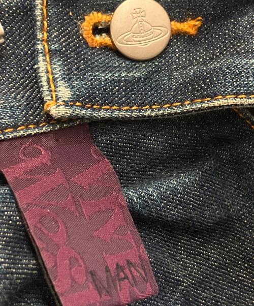 Vivienne Westwood（ヴィヴィアンウエストウッド）Vivienne Westwood (ヴィヴィアンウエストウッド) クロップドデニムパンツ インディゴ サイズ:44の古着・服飾アイテム