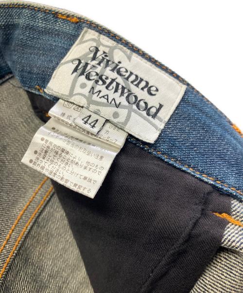 Vivienne Westwood（ヴィヴィアンウエストウッド）Vivienne Westwood (ヴィヴィアンウエストウッド) クロップドデニムパンツ インディゴ サイズ:44の古着・服飾アイテム