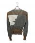 Vivienne Westwood (ヴィヴィアンウエストウッド) 変形カーディガン グレー×グリーン×ブラウン サイズ:S：10000円