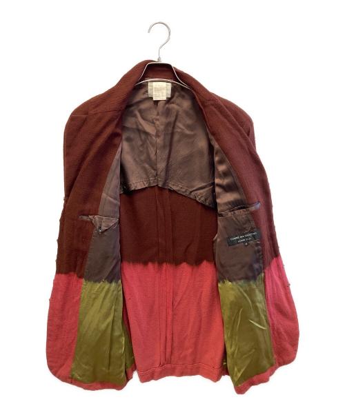 COMME des GARCONS（コムデギャルソン）COMME des GARCONS (コムデギャルソン) コート ブラウン×ピンク サイズ:Sの古着・服飾アイテム