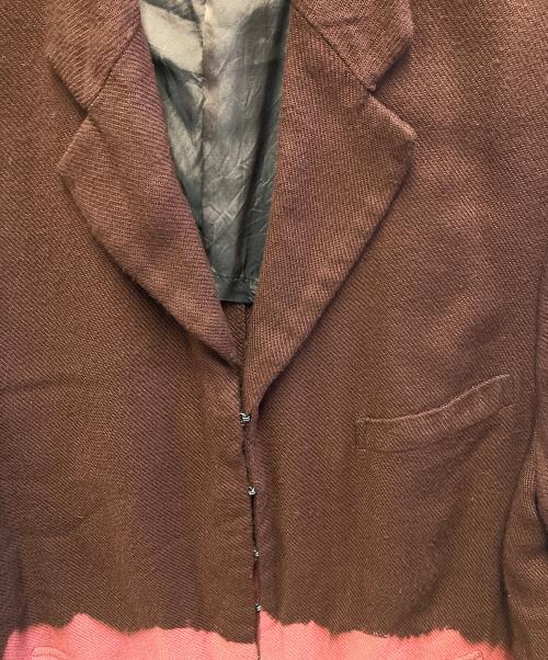 COMME des GARCONS（コムデギャルソン）COMME des GARCONS (コムデギャルソン) コート ブラウン×ピンク サイズ:Sの古着・服飾アイテム