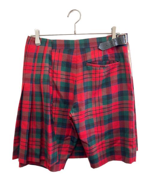 COMME des GARCONS HOMME PLUS（コムデギャルソンオムプリュス）COMME des GARCONS HOMME PLUS (コムデギャルソンオムプリュス) ショーツ ハーフパンツ レッド×グリーン サイズ:SSの古着・服飾アイテム