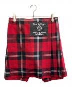 COMME des GARCONS HOMME PLUSコムデギャルソンオムプリュス）の古着「ショーツハーフパンツ」｜レッド×ブラック