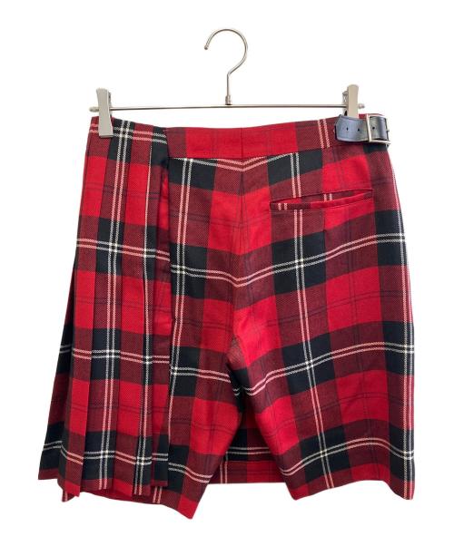 COMME des GARCONS HOMME PLUS（コムデギャルソンオムプリュス）COMME des GARCONS HOMME PLUS (コムデギャルソンオムプリュス) ショーツハーフパンツ レッド×ブラック サイズ:SSの古着・服飾アイテム