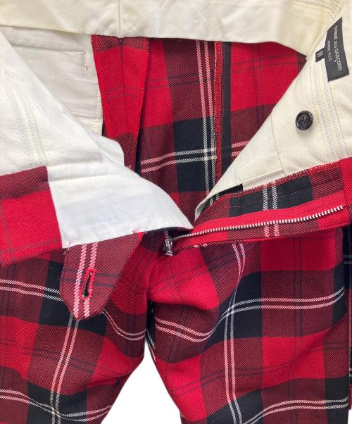COMME des GARCONS HOMME PLUS（コムデギャルソンオムプリュス）COMME des GARCONS HOMME PLUS (コムデギャルソンオムプリュス) ショーツハーフパンツ レッド×ブラック サイズ:SSの古着・服飾アイテム