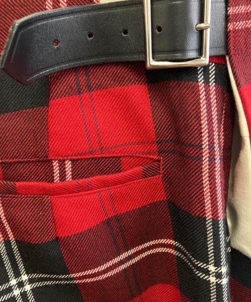 COMME des GARCONS HOMME PLUS（コムデギャルソンオムプリュス）COMME des GARCONS HOMME PLUS (コムデギャルソンオムプリュス) ショーツハーフパンツ レッド×ブラック サイズ:SSの古着・服飾アイテム