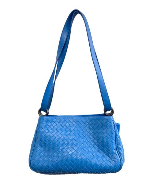 BOTTEGA VENETA（ボッテガベネタ）BOTTEGA VENETA (ボッテガベネタ) ショルダーバッグ ブルーの古着・服飾アイテム