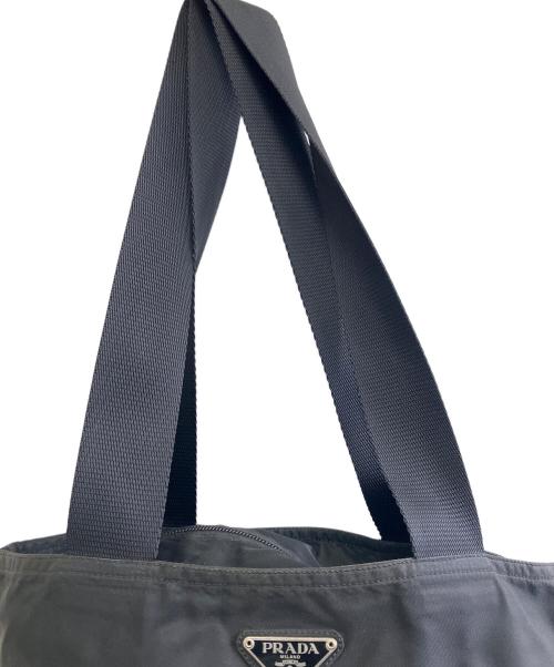 PRADA（プラダ）PRADA (プラダ) ナイロントートバッグ ブラックの古着・服飾アイテム