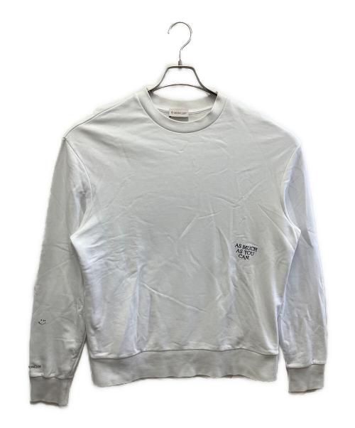 MONCLER（モンクレール）MONCLER (モンクレール) スウェット ホワイト サイズ:Lの古着・服飾アイテム