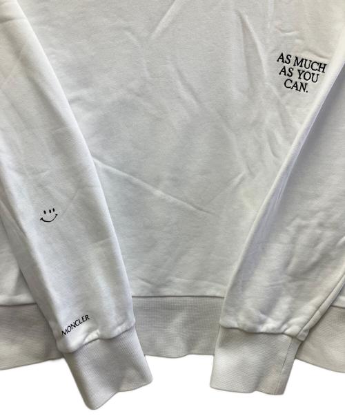 MONCLER（モンクレール）MONCLER (モンクレール) スウェット ホワイト サイズ:Lの古着・服飾アイテム