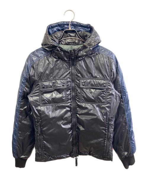 DUVETICA（デュベティカ）DUVETICA (デュベティカ) ダウンジャケット ブラック×ネイビー サイズ:46の古着・服飾アイテム