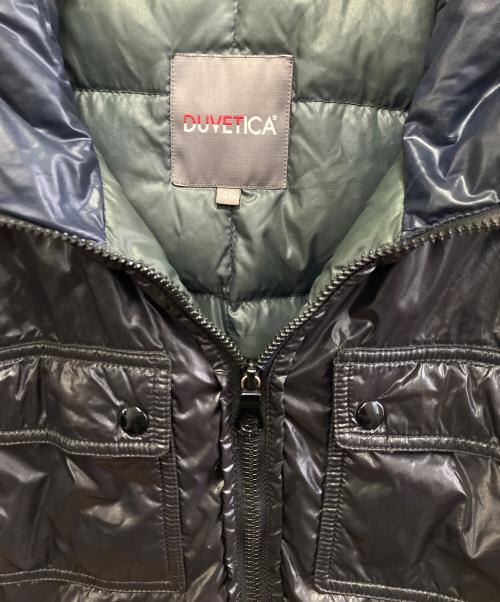 DUVETICA（デュベティカ）DUVETICA (デュベティカ) ダウンジャケット ブラック×ネイビー サイズ:46の古着・服飾アイテム