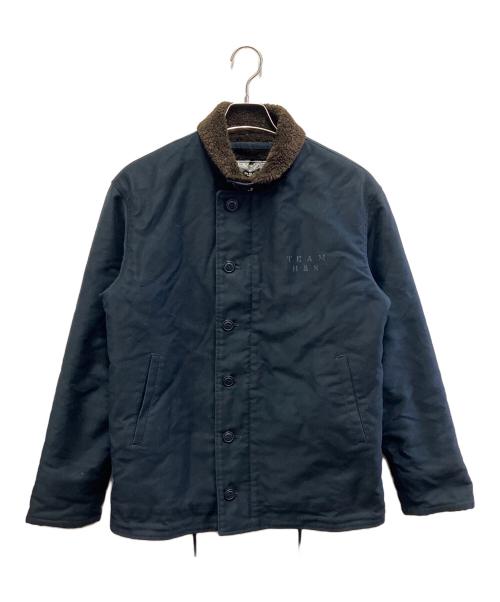 HIDE AND SEEK（ハイドアンドシーク）HIDE AND SEEK (ハイドアンドシーク) デッキジャケット ネイビー サイズ:Lの古着・服飾アイテム