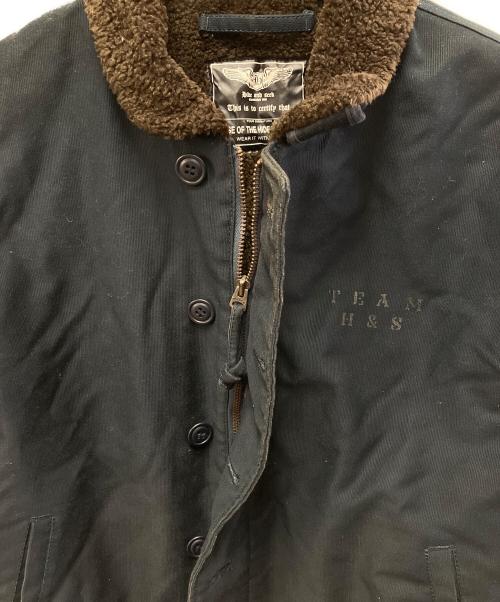 HIDE AND SEEK（ハイドアンドシーク）HIDE AND SEEK (ハイドアンドシーク) デッキジャケット ネイビー サイズ:Lの古着・服飾アイテム