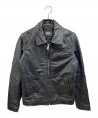 HORN WORKSホーンワークス）の古着「レザージャケット」｜ブラック