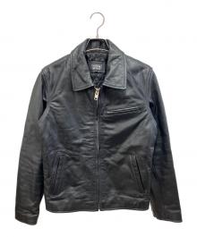 HORN WORKS（ホーンワークス）の古着「レザージャケット」｜ブラック