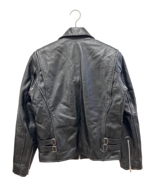 HORN WORKS（ホーンワークス）HORN WORKS (ホーンワークス) レザージャケット ブラック サイズ:Lの古着・服飾アイテム