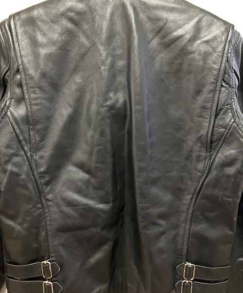 HORN WORKS（ホーンワークス）HORN WORKS (ホーンワークス) レザージャケット ブラック サイズ:Lの古着・服飾アイテム