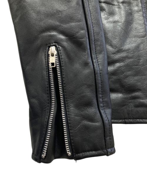 HORN WORKS（ホーンワークス）HORN WORKS (ホーンワークス) レザージャケット ブラック サイズ:Lの古着・服飾アイテム