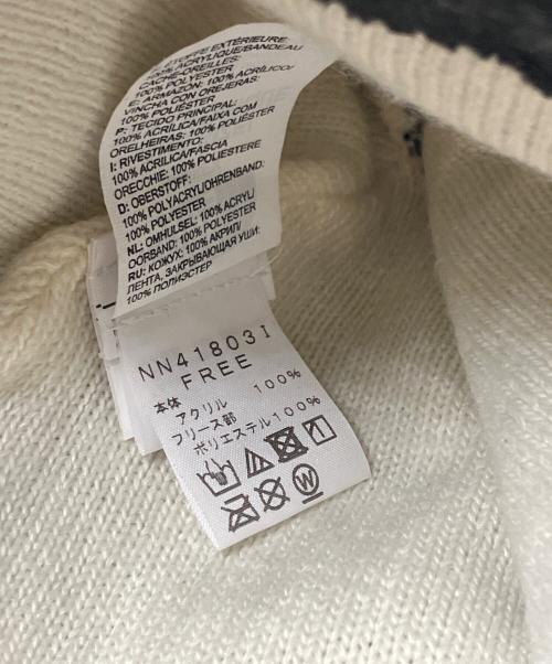 THE NORTH FACE（ザ ノース フェイス）THE NORTH FACE (ザ ノース フェイス) SUPREME (シュプリーム) ニット帽 ホワイトの古着・服飾アイテム